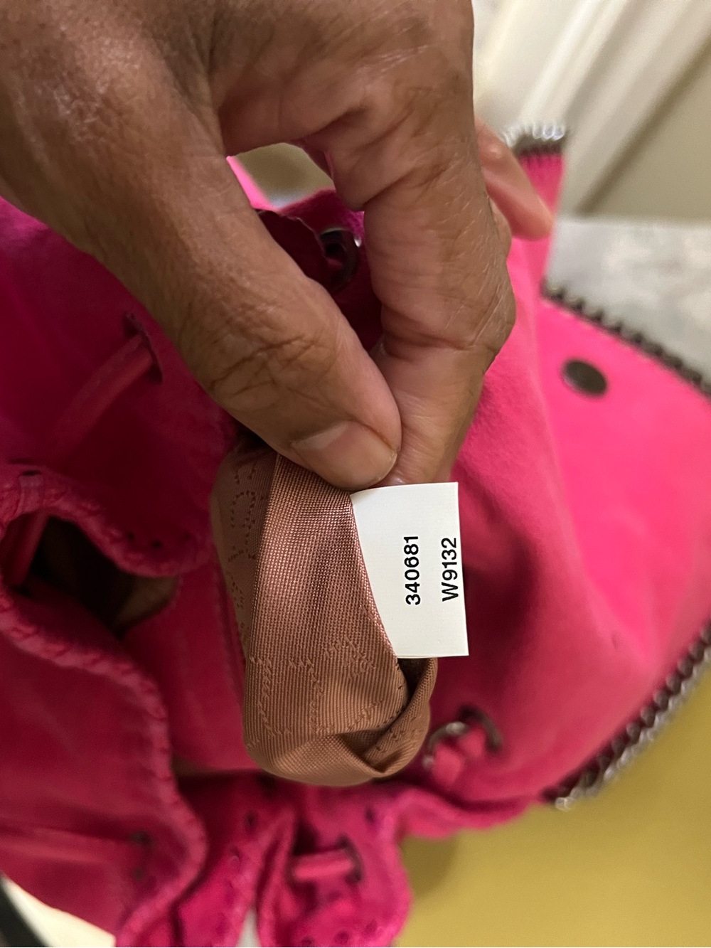 Stella McCartney Vibrant Hot Pink Chain-Trim Backpack - Picture 8 of 14